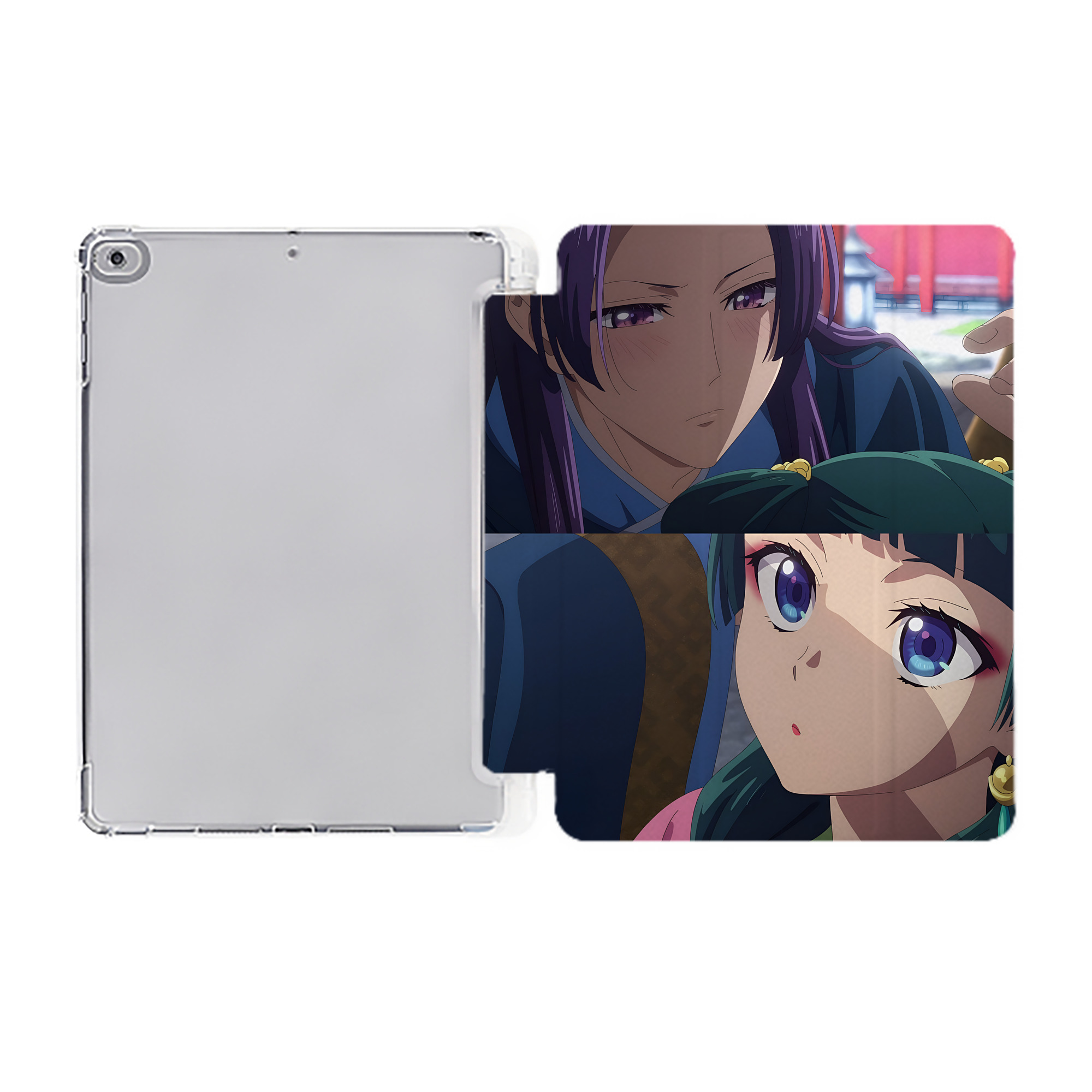 （画像用） 薬屋のひとりごと The Apothecary Diaries IPad ケース ペン収納付き 三つ折りスタンド PUレザー×シリコン 対応機種9.5/10.5/10.9インチ